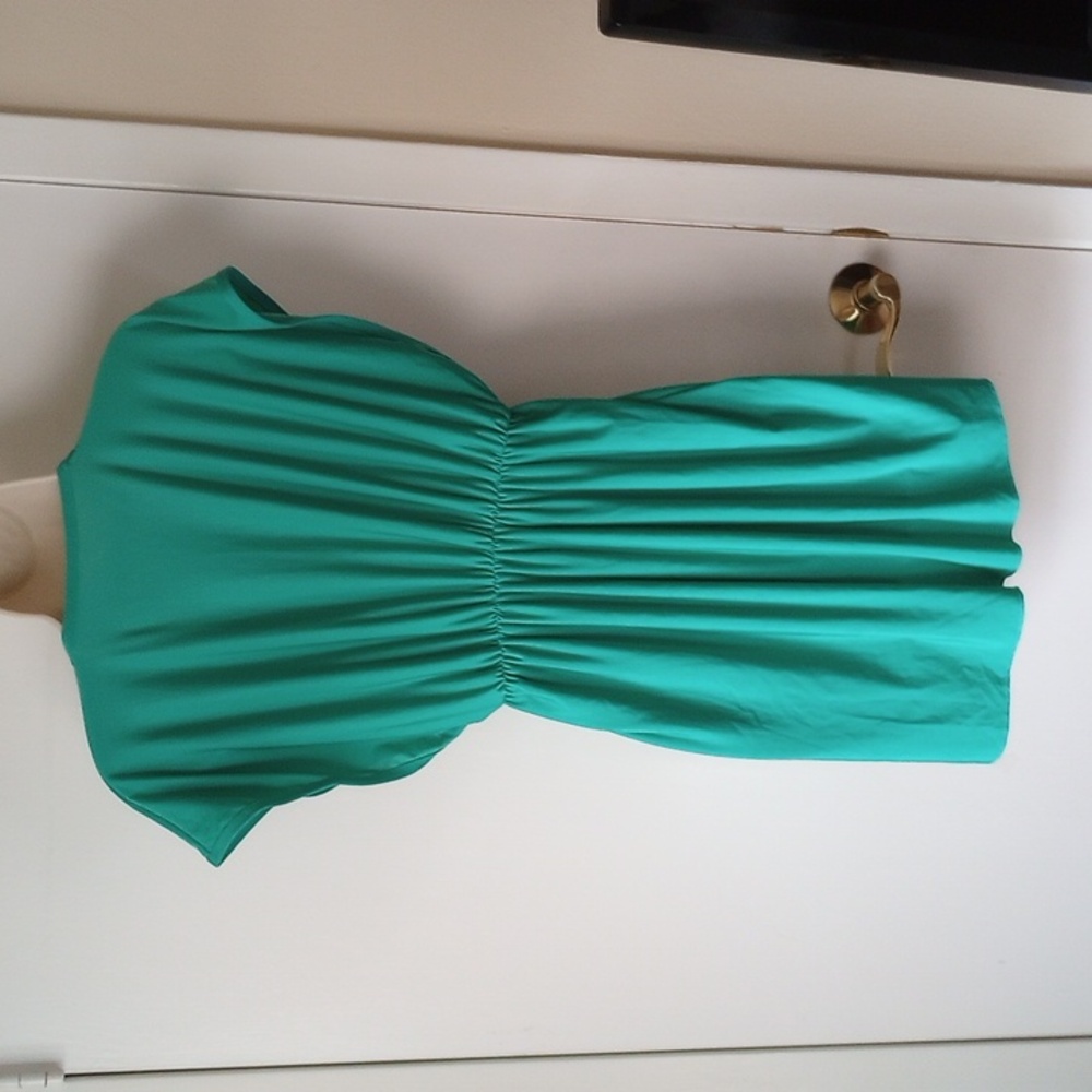 *50off3* NWOT Swimsuit Coverup M Aqua Green - Picture 2 of 3